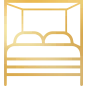 Ikona łóżko